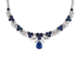 42092 - Circa 1957 Tiffany Platinum AGL Sapphire Diamond Necklace