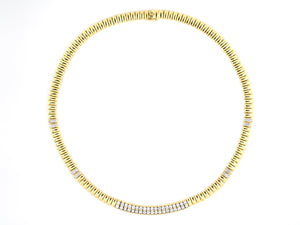 42504 - Gold Diamond Flexible Link Necklace