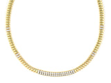 42504 - Gold Diamond Flexible Link Necklace