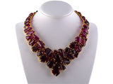 42658 - Circa 2000 Lee Buckingham Gold Platinum Rubellite Diamond Necklace