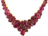 42658 - Circa 2000 Lee Buckingham Gold Platinum Rubellite Diamond Necklace