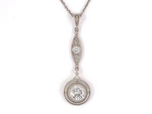 42828 - Platinum Diamond Tiered Pendant