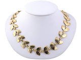 42951 - Circa 1950 Gold Leaf Necklace