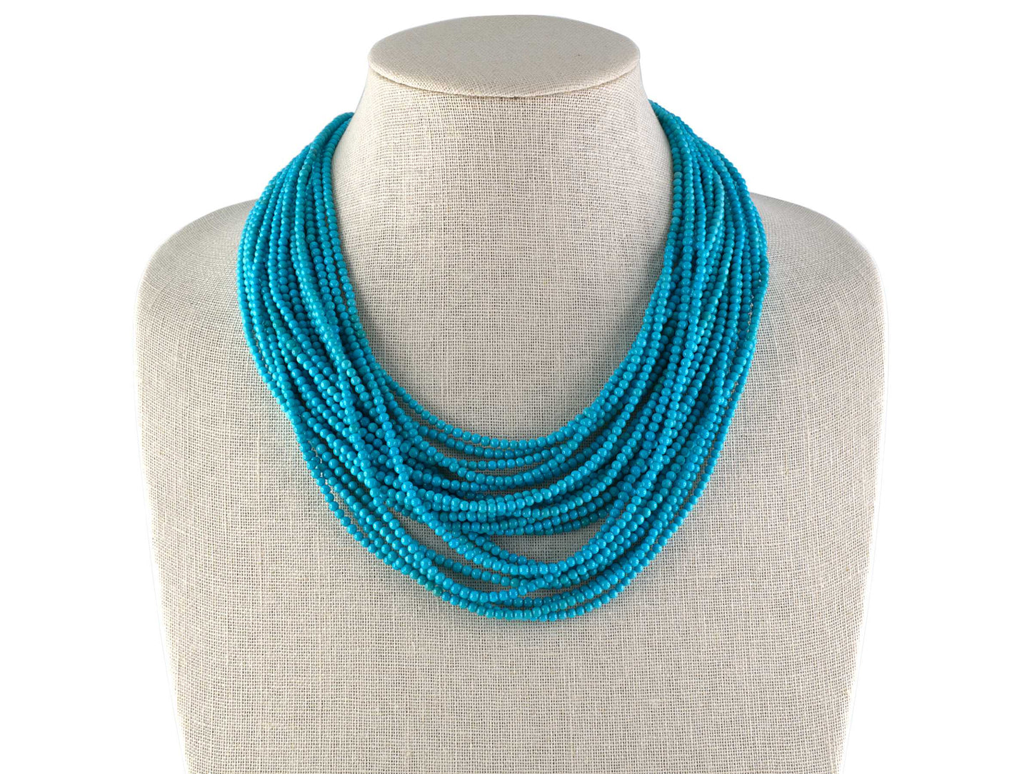 42994 - Schlumberger Tiffany Masse Platinum Gold Diamond Emerald Turquoise Pearl Nesting Torsade Necklace