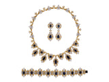 43000 - SOLD - Buccellati Gold Sapphire Diamond Bib Necklace