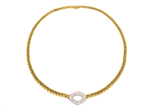 43103 - Gold Platinum Diamond Necklace