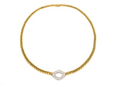 43103 - Gold Platinum Diamond Necklace