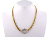 43103 - Gold Platinum Diamond Necklace