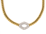 43103 - Gold Platinum Diamond Necklace