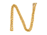 43133 - Gold Rope Box Link Chain Necklace