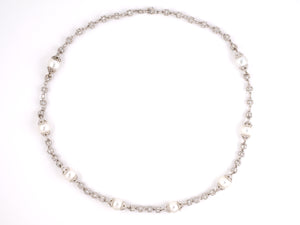 43145 - Circa 2006 Judith Ripka Gold South Sea Pearl Diamond Necklace