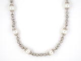 43145 - Circa 2006 Judith Ripka Gold South Sea Pearl Diamond Necklace