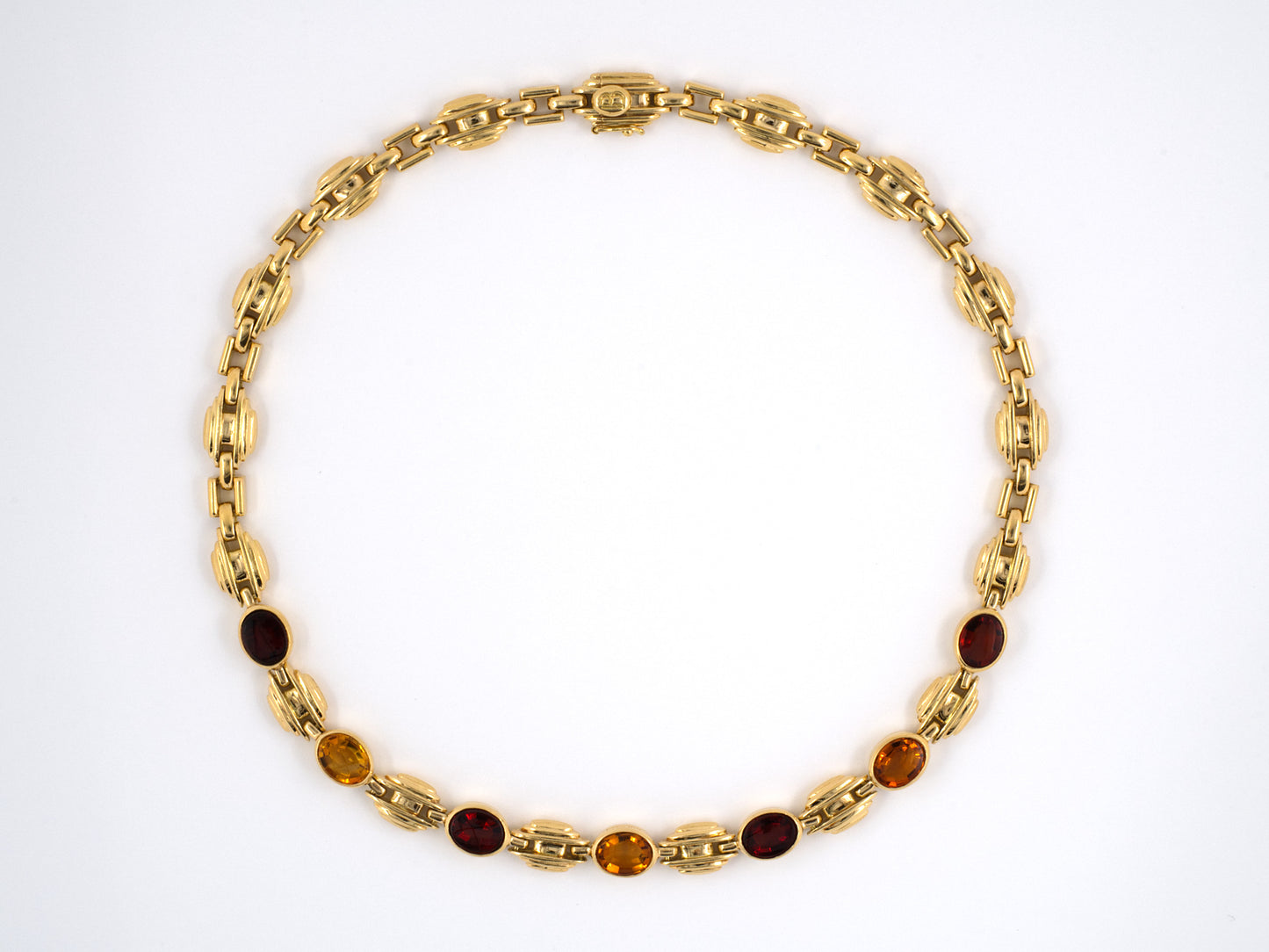 43199 - SOLD - Bulgari Gold Citrine Necklace