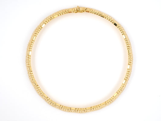 43227 - Circa 1997 Bulgari Parenthesis Gold Necklace