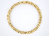 43236 - Circa 1985 Tiffany Vannerie Gold Mesh Necklace