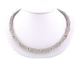 43315 - Cartier Gold Diamond Bamboo Necklace