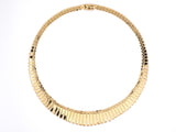 43325 - SOLD - Circa 1950 Gold Tapered Bib Necklace