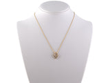 43353 - SOLD - Gold Diamond Heart Pendant Necklace