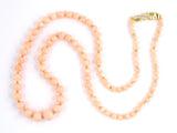 43376 - SOLD - Circa 1992 Gold Coral Diamond Necklace