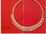 43390 - SOLD - Circa 1980s Platinum Gold Diamond Necklace