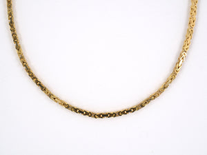 43413 - SOLD - Gold Box Chain Necklace