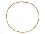 43418 - Gold Twist Rope Chain Necklace