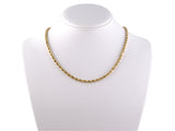 43418 - Gold Twist Rope Chain Necklace