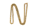 43418 - Gold Twist Rope Chain Necklace