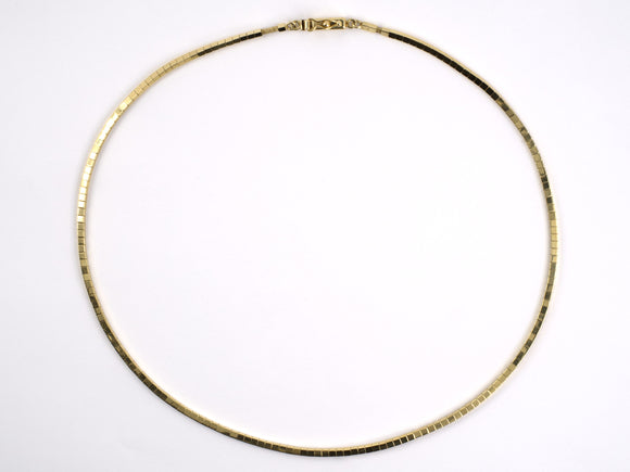 43435 - Gold  Box Link Chain Necklace