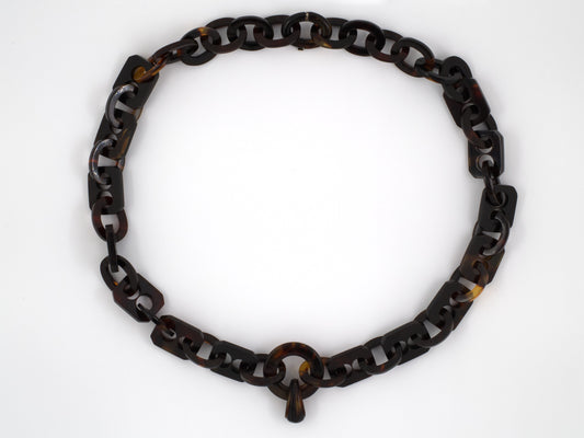 43438 - Tortoise Shell Link Necklace