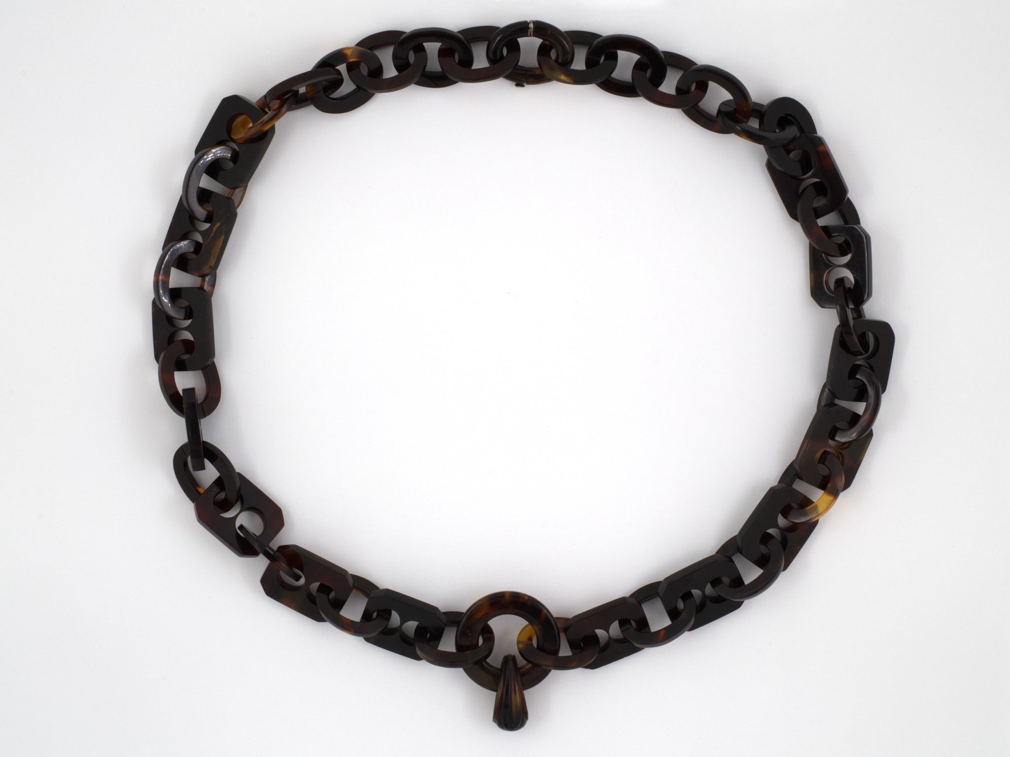 Tortoise shell deals link necklace