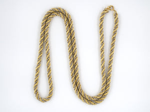 43481 - Gold Twisted Rope Chain Necklace