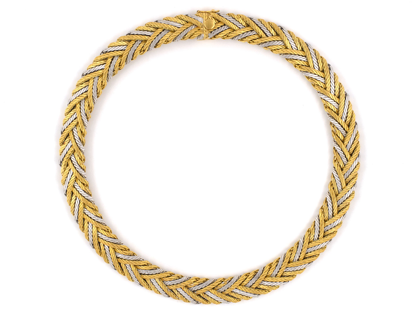 43492 - Circa 2009 Buccellati FIAMMATO Gold Woven Necklace