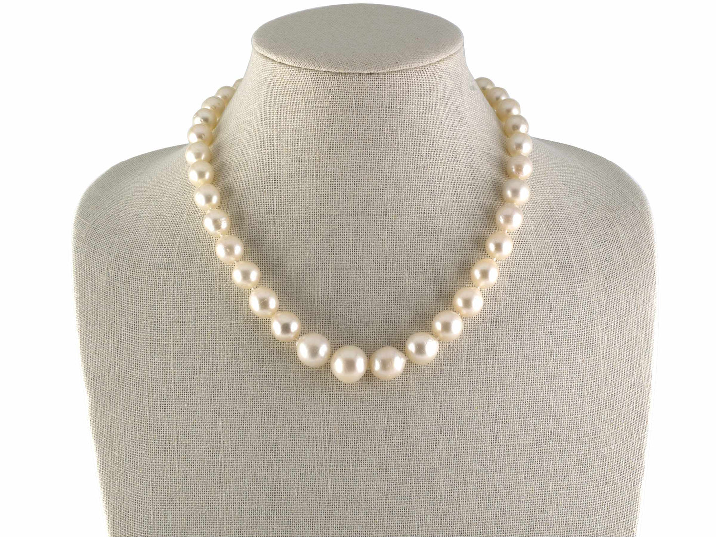 43569 - SOLD - Gold Ruby Sapphire South Sea Pearl Necklace