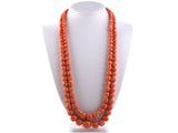 43574 - Victorian Gold Diamond Coral Necklace