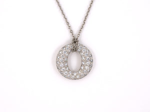 43620 - Peretti Tiffany Sevillana Platinum Diamond Pendant Necklace