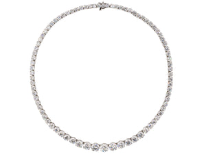 43642 - Platinum GIA Diamond Riviere Necklace