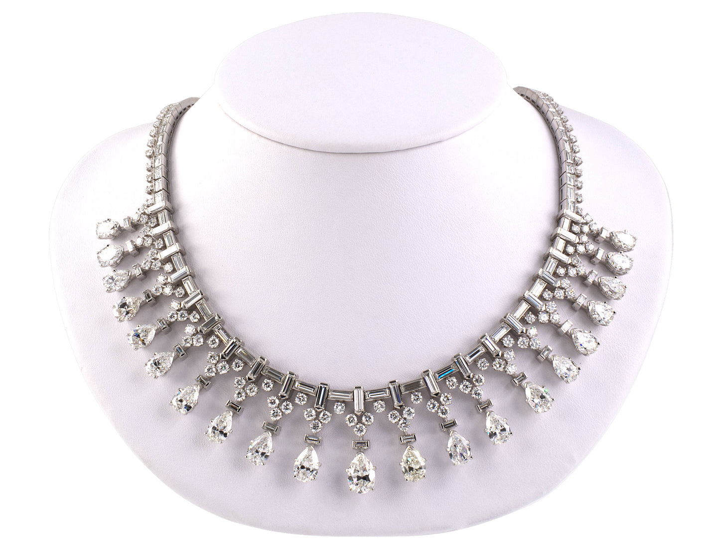 43684 - Circa 1952 Van Cleef & Arpels Platinum Diamond Necklace