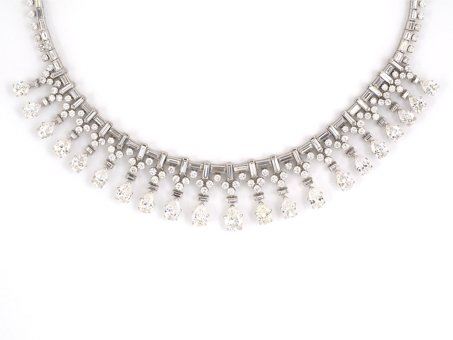 43684 - Circa 1952 Van Cleef & Arpels Platinum Diamond Necklace
