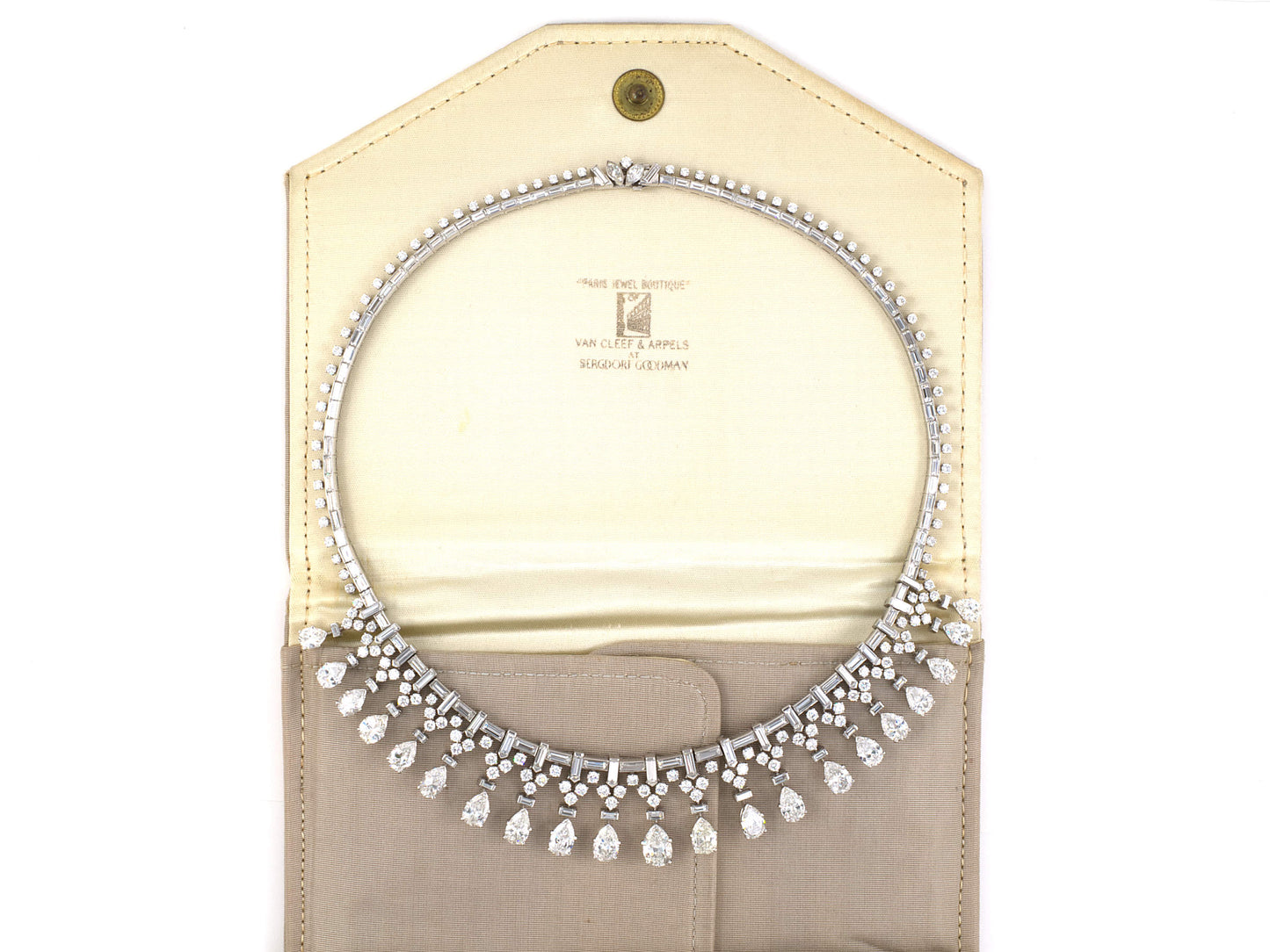43684 - Circa 1952 Van Cleef & Arpels Platinum Diamond Necklace