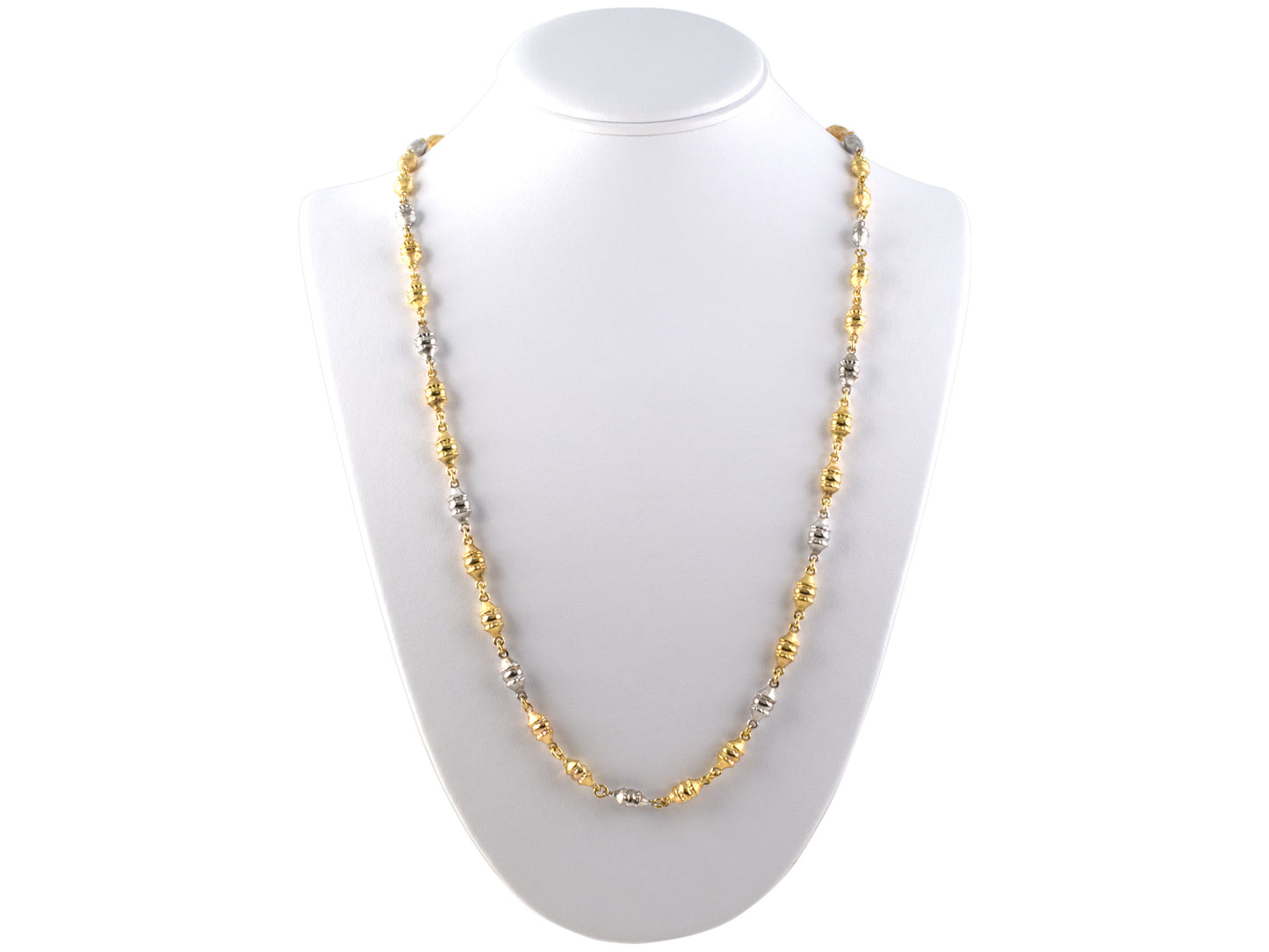 43705 - SOLD - Gold Spread Center Link Chain Necklace