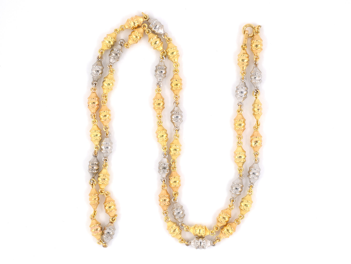 43705 - SOLD - Gold Spread Center Link Chain Necklace