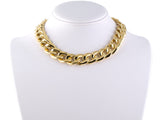 43709 - Gold Wide Curb Link Necklace