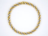 43743 - Gold Hollow Reversible Link Necklace