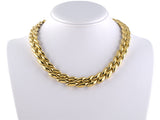 43743 - Gold Hollow Reversible Link Necklace