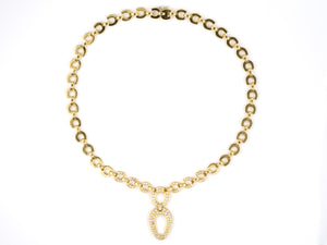 43744 - Gold Diamond Link Necklace