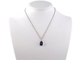 43771 - Platinum AGL Ceylon Star Sapphire Diamond Pendant And Necklace