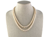 43801 - Platinum Diamond Graduated Pearl Necklace