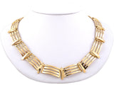 43817 - Circa 1960s Tiffany Gold Rectangle Link Necklace