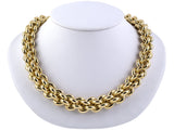 43825 - Gold Interlocking Oval Link Necklace